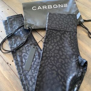CARBON38 HIGH RISE LEGGING IN LEOPARD TAKARA SHINE